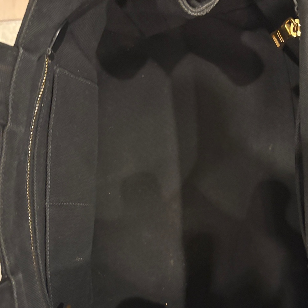 Beautiful Prada ❤️ Crystal Studded Black Denim Canapa Tote Bag - Picture 9 of 16